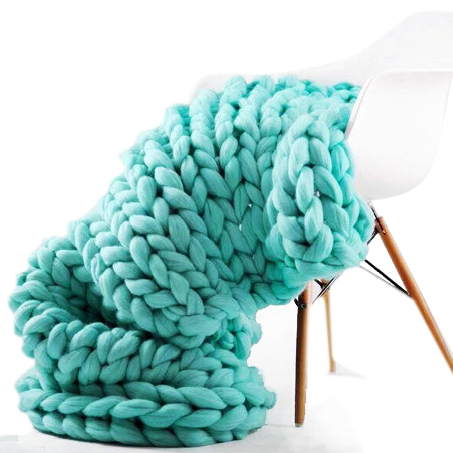 chunky yarn blanket