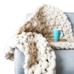 chunky yarn blanket