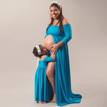 Load image into Gallery viewer, Mommy and me outfits, pregnant mother and daughter dresses